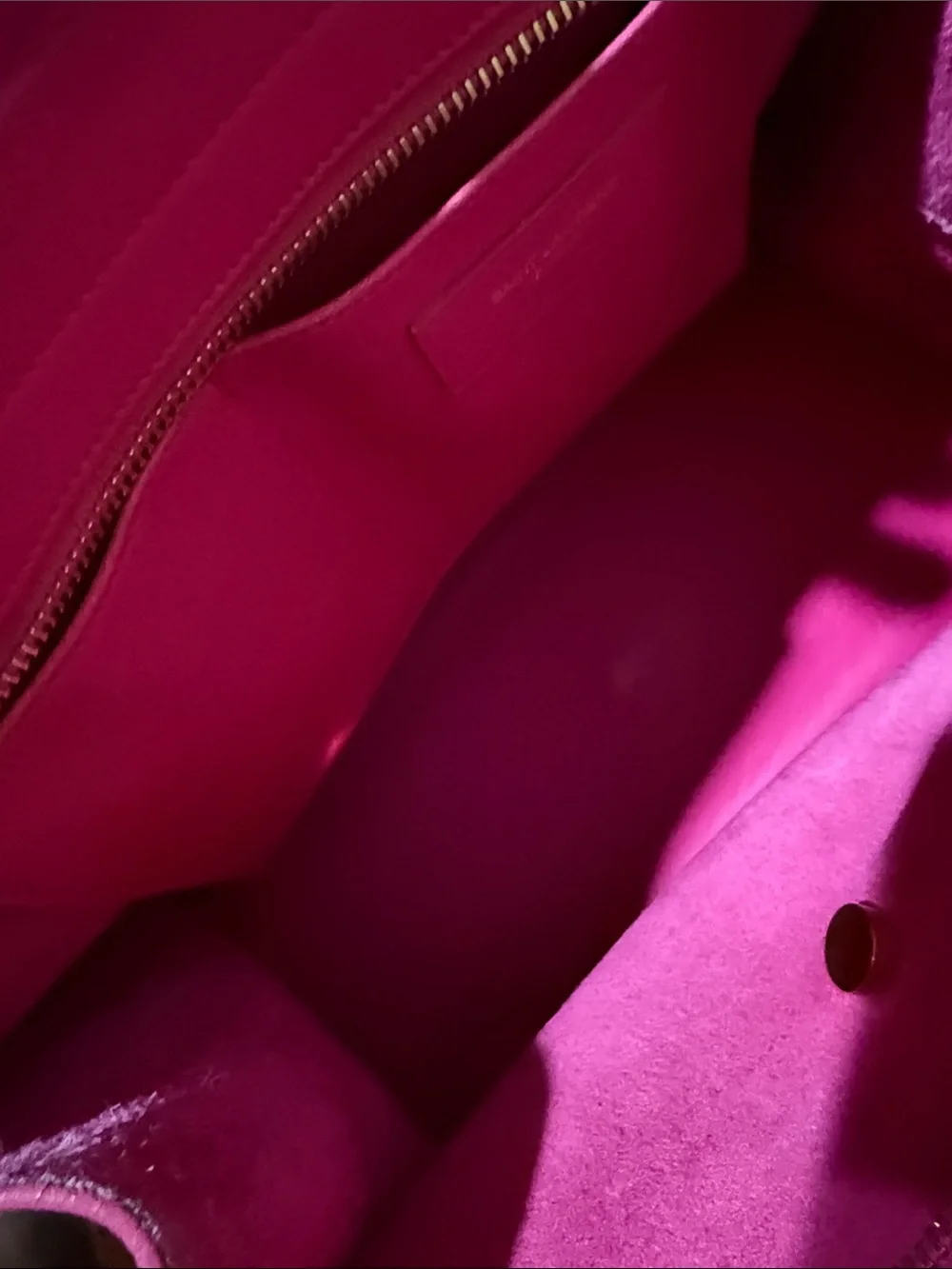 Saint Laurent Pink Leather Sac de Jour Style Tote with Gold YSL Hardware